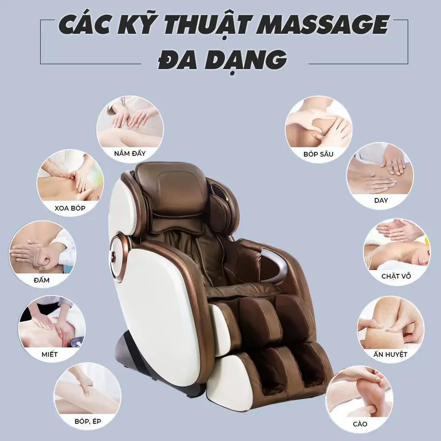 Ghế massage toàn thân OKACHI OTO Essentia ES-05A (màu đồng)4