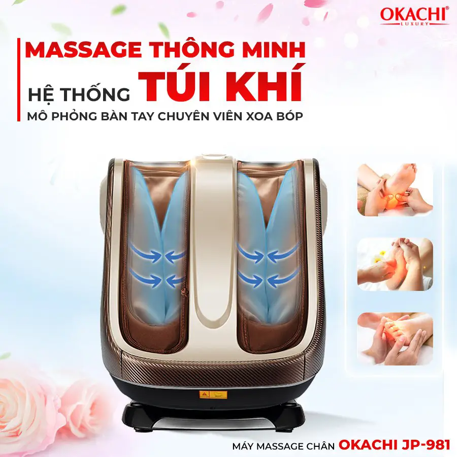 Máy Massage Chân Chuyên Sâu 4D OKACHI JP-981 (Cao cấp)3