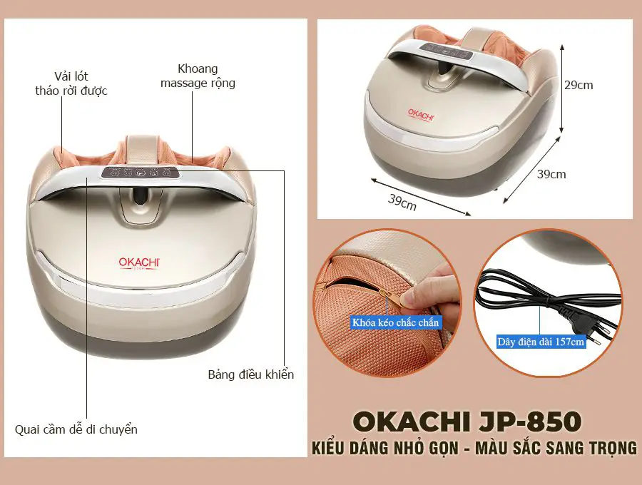 Máy massage chân OKACHI JP-8502