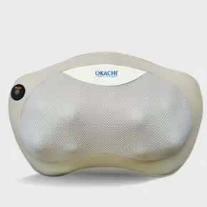 Gối massage hồng ngoại đau vai cổ lưng Shiatsu OKACHI JP-568