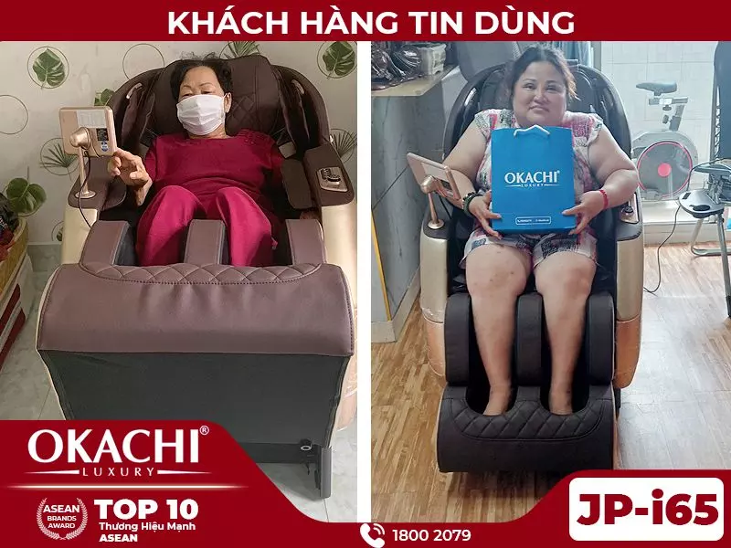 Ghế massage toàn thân OKACHI 4D JP-I65 cao cấp