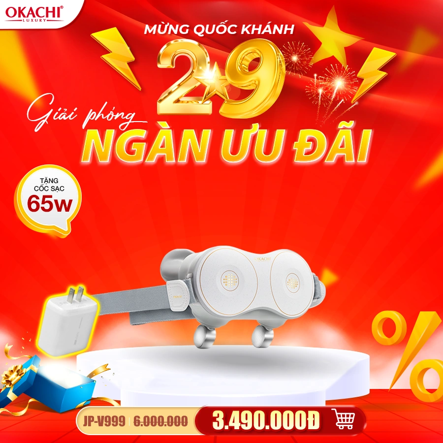 Máy massage cổ vai gáy Okachi JP-V999