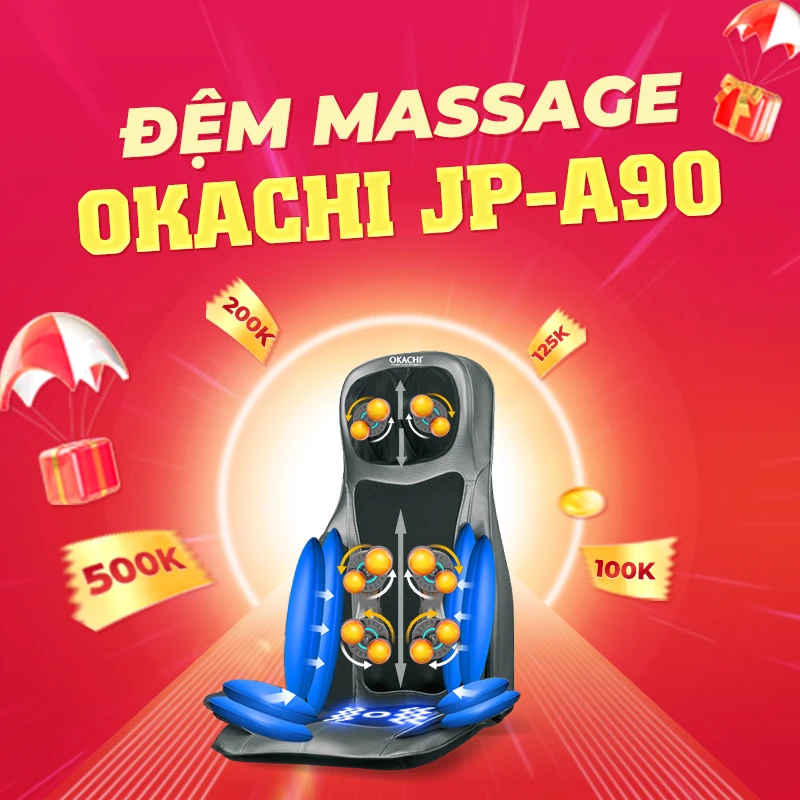 Đệm massage toàn thân Okachi JPA90