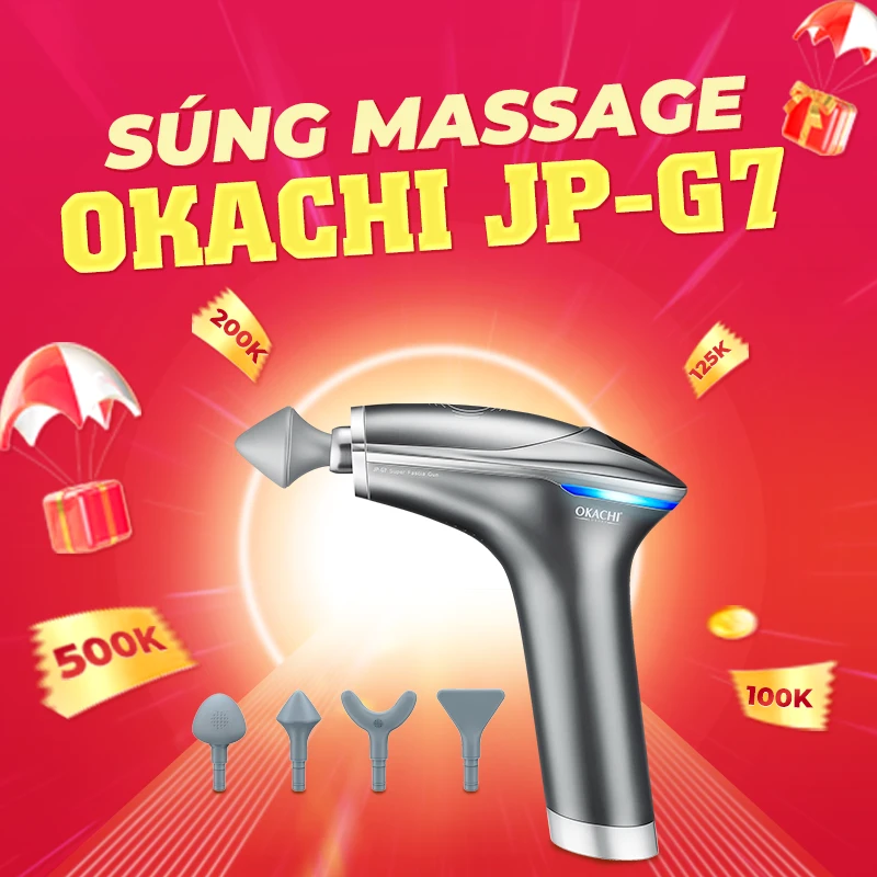 Súng massage cầm tay OKACHI JP-G7