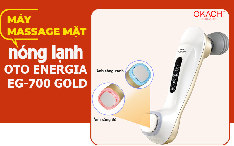 Máy massage mặt nóng lạnh oto Energia EG-700 Gold
