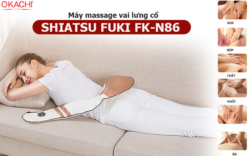 Máy massage đấm vai lưng cổ fuki Japan FK-N86