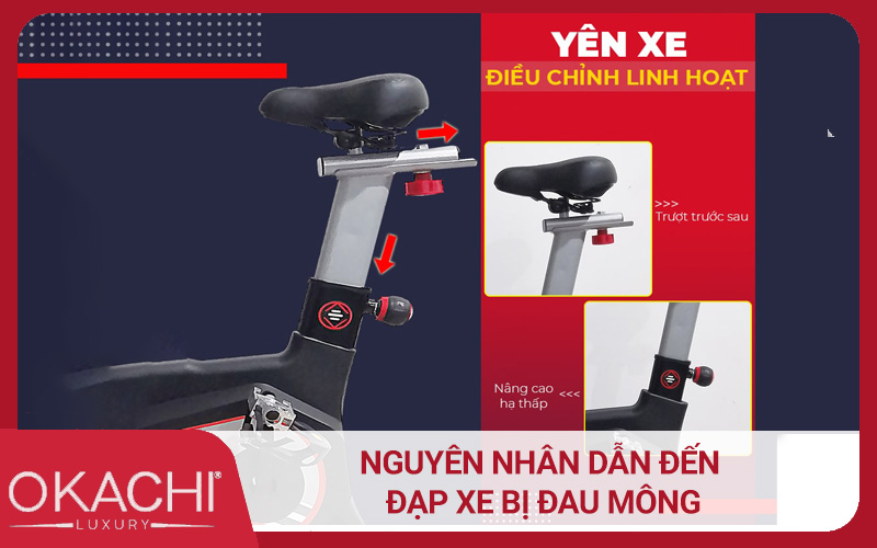 Nguyên nhân dẫn đến đạp xe bị đau mông