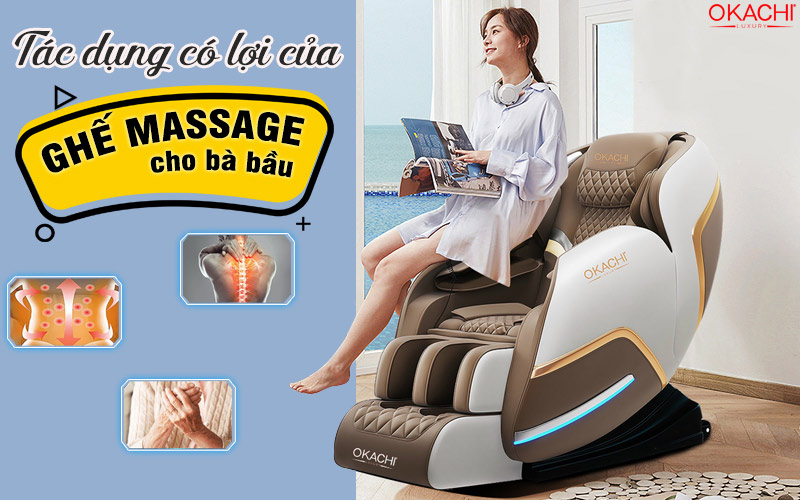 Tác dụng có lợi của ghế massage cho bà bầu 