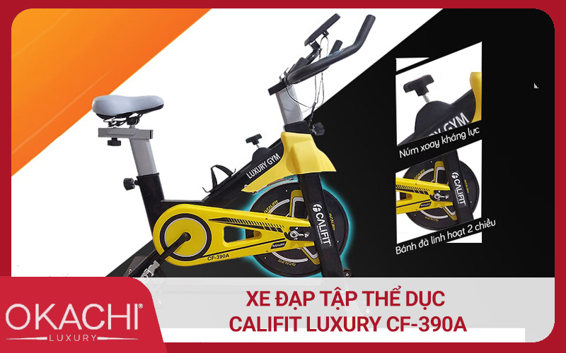 Mẫu xe đạp tập thể dục chính hãng Califit Luxury CF-390A