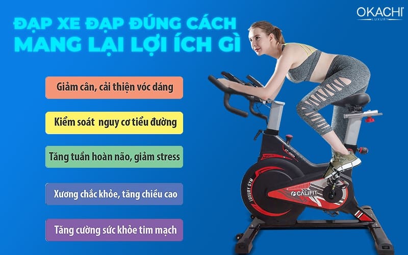 Đạp xe đạp đúng cách mang lại lợi ích gì