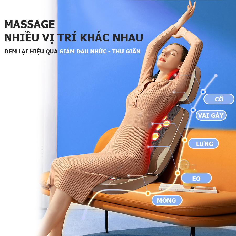 Đệm massage toàn thân FUKI JAPAN FK-A80 (Thế hệ mới)