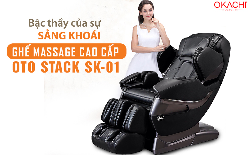 Ghế massage cao cấp OTO STACK SK-01(Black)