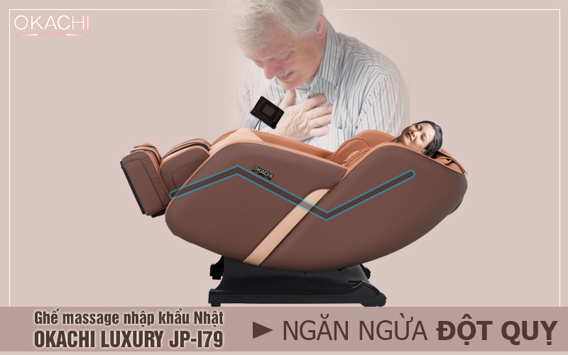 Ghế massage nhập khẩu Nhật OKACHI Luxury JP-I79