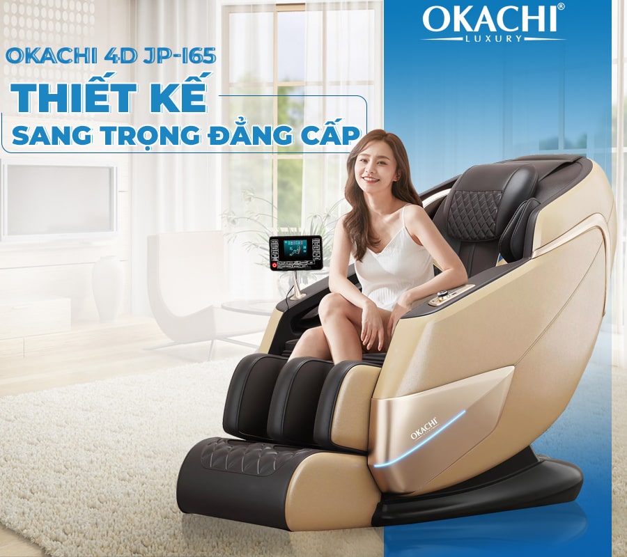 Ghế massage toàn thân OKACHI 4D JP-I65 cao cấp