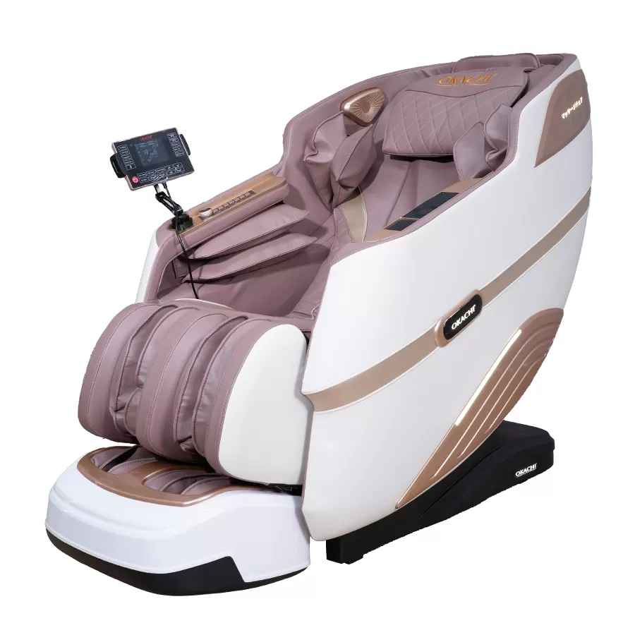 Ghế massage toàn thân 4D OKACHI JP-5100 (kem  nâu)