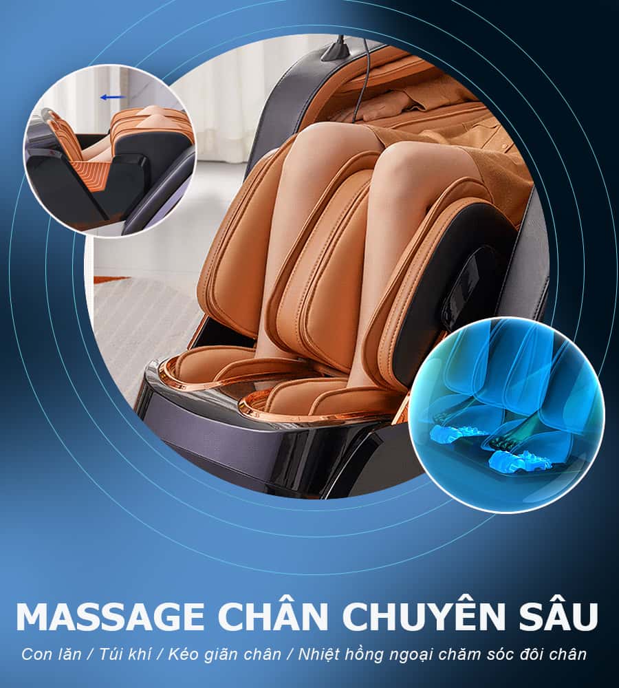 Chế độ massage chân chuyên sâu