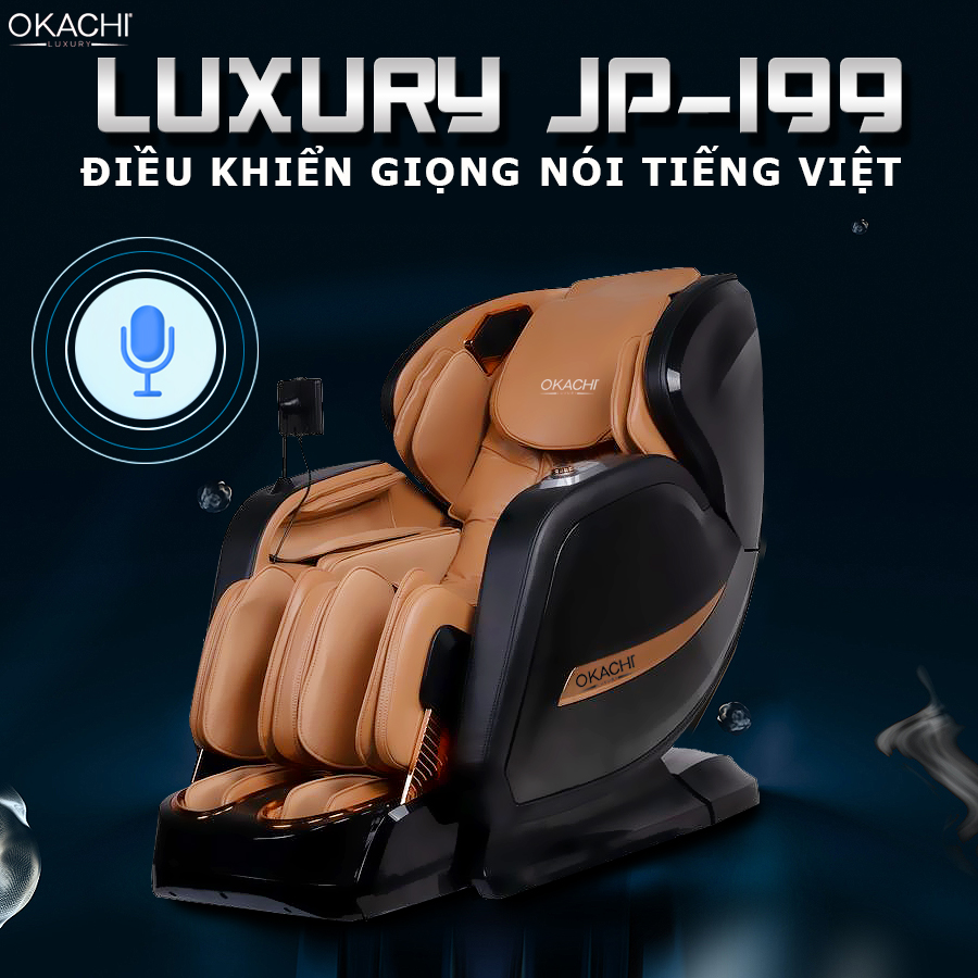 Công nghệ ghế massage Okachi điều khiển bằng giọng nói 
