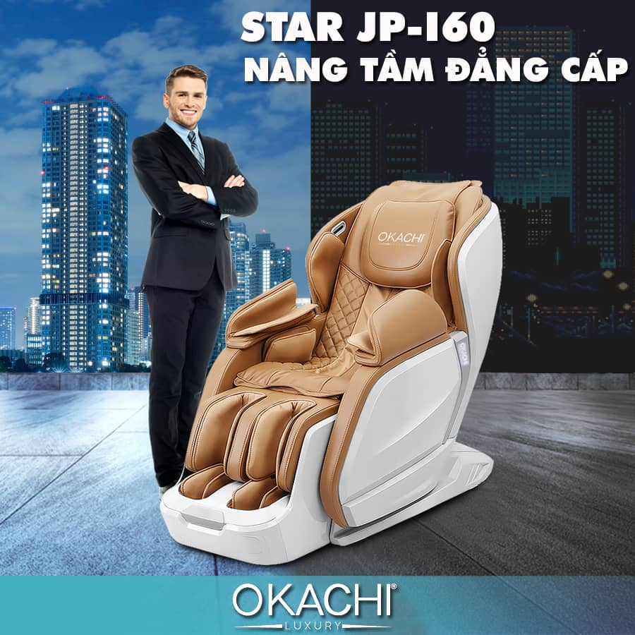 Ghế massage toàn thân OKACHI Star JP-I60 (Trắng)
