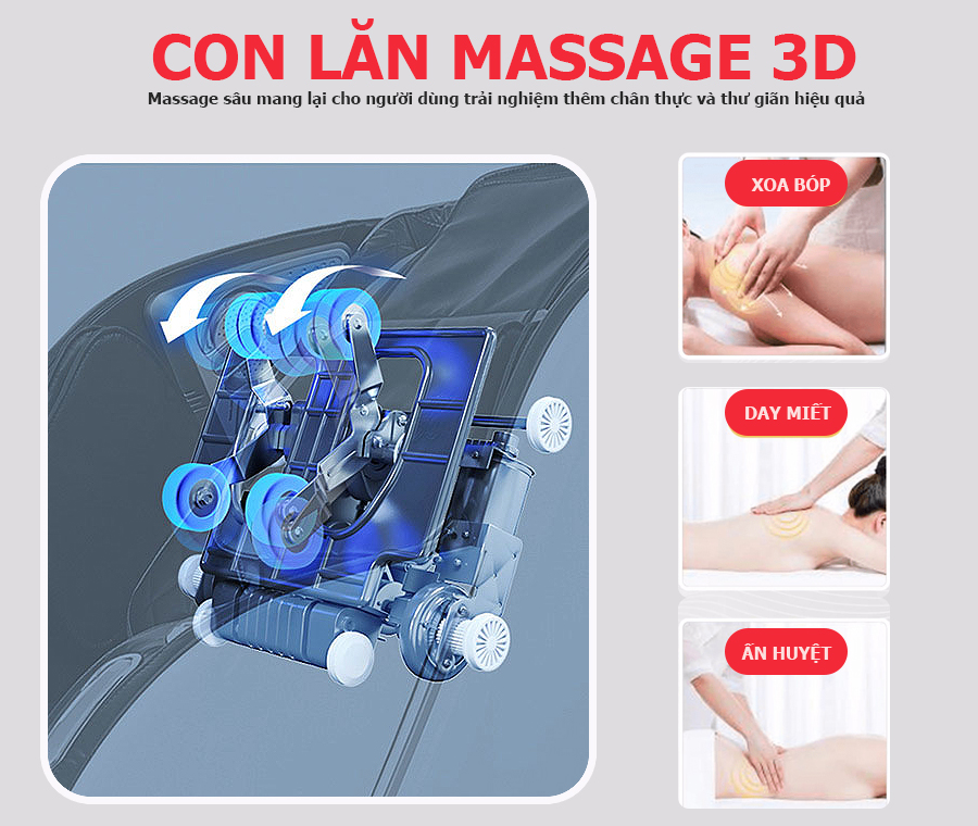 con lăn massage 3D hiệu quả
