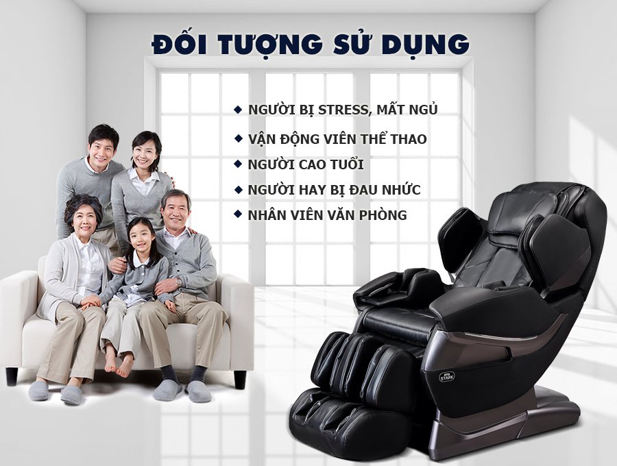 Đối tượng nên sử dụng Ghế massage toàn thân OTO STACK SK-01(Black)