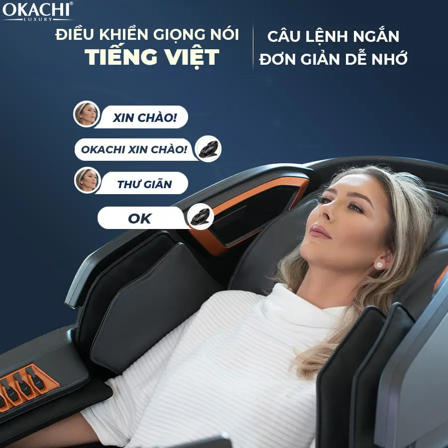 Ghế Massage Phi Thuyền OKACHI LUXURY ROYAL JP-8899 Cao Cấp