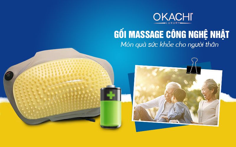 Gối massage OKACHI