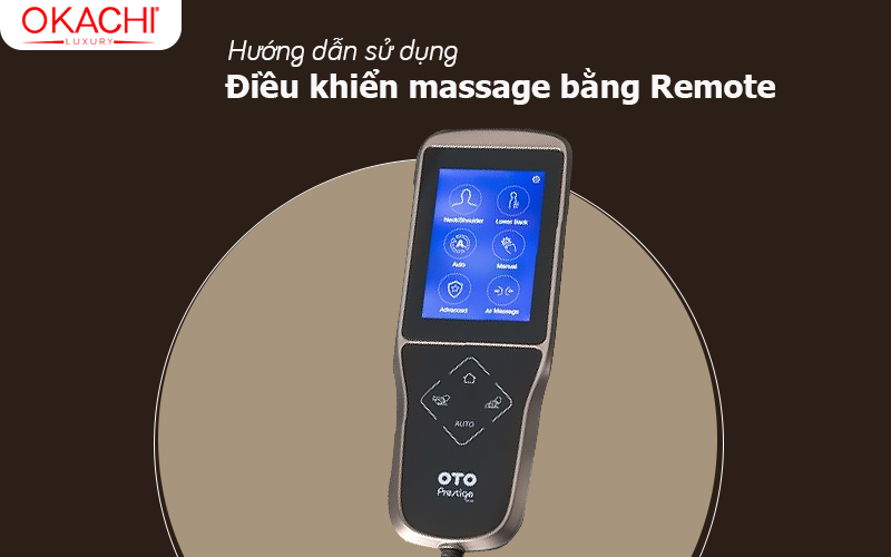 Hướng dẫn sử dụng điều khiển massage bằng remote