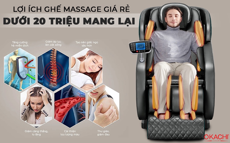 Lợi ích ghế massage giá rẻ dưới 20 triệu mang lại