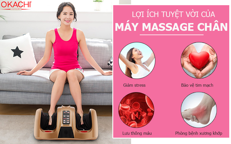 Lợi ích tuyệt vời của máy massage chân