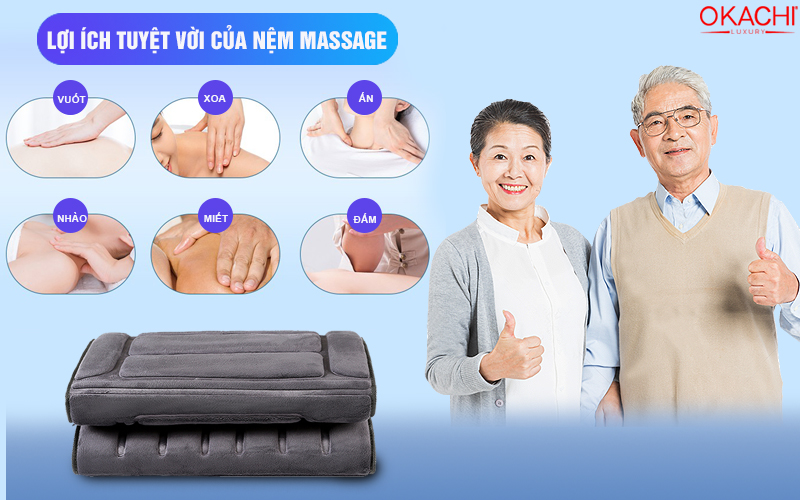 Lợi ích tuyệt vời của nệm massage