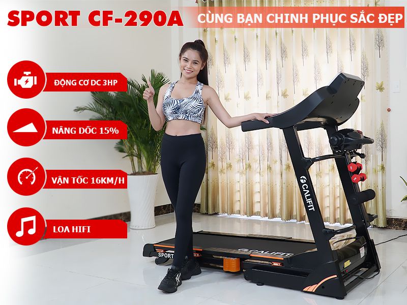 Máy tập chạy bộ CALIFIT SPORT CF-290A