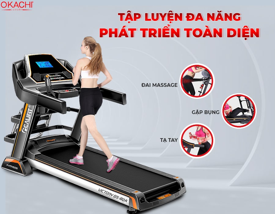 Máy chạy bộ điện đa năng CALIFIT VICTORY GS-80A