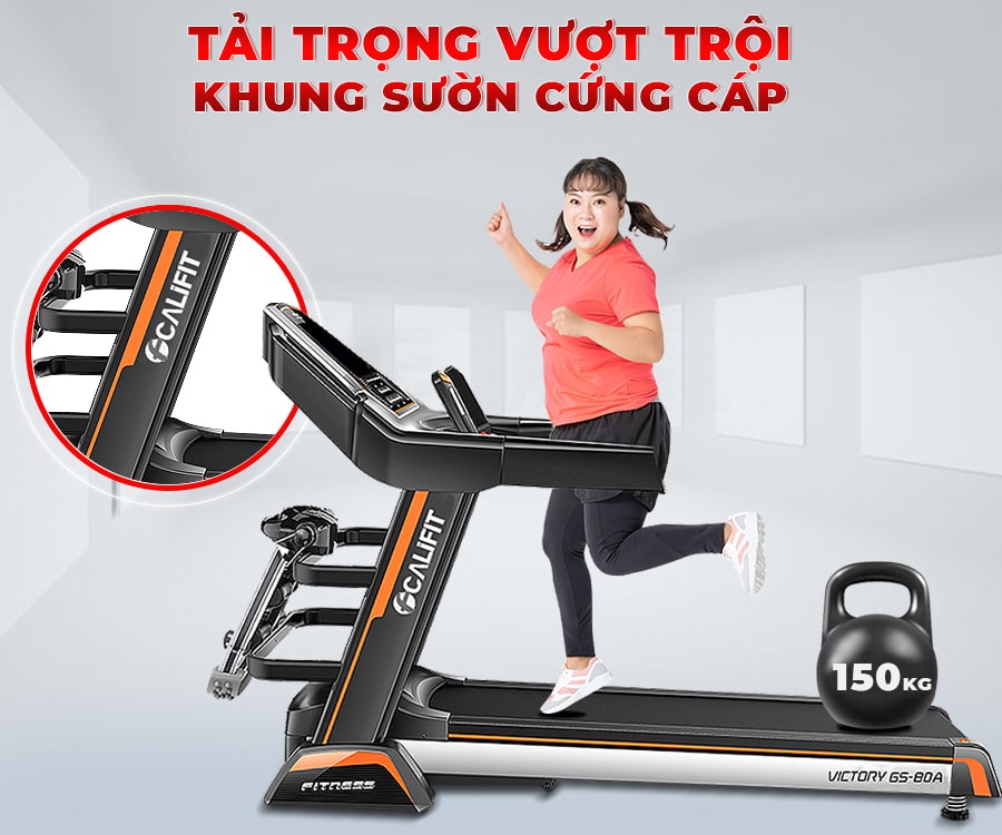 Máy chạy bộ điện đa năng CALIFIT VICTORY GS-80A