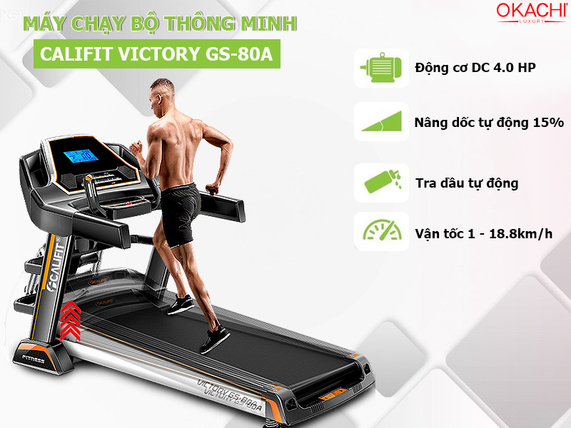 Máy chạy bộ thông minh CALIFIT VICTORY GS-80A