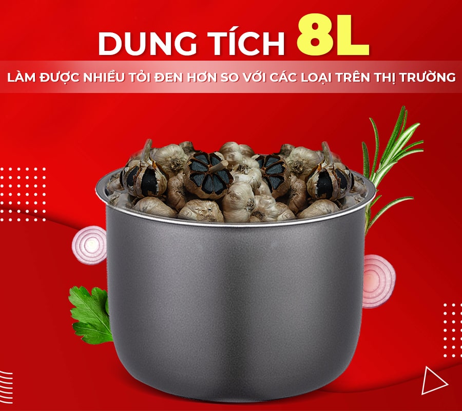 Máy làm tỏi đen FUKI FK-920 loại 8L (đỏ mận)