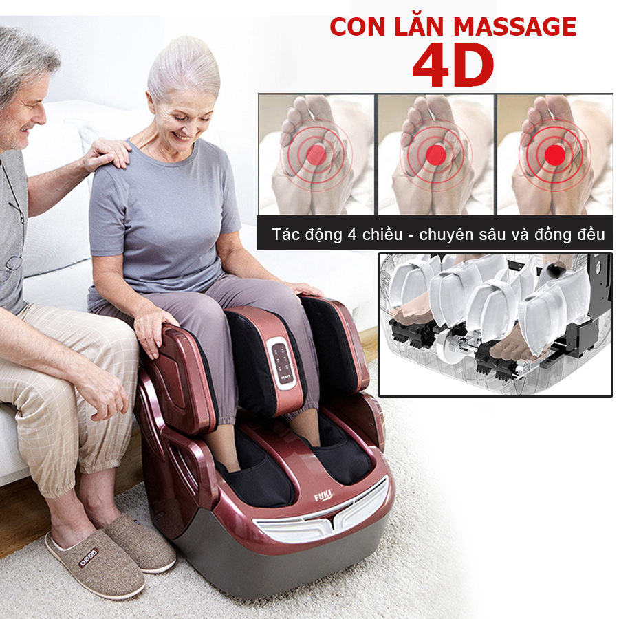 Con lăn massage 4D tác động 4 chiều