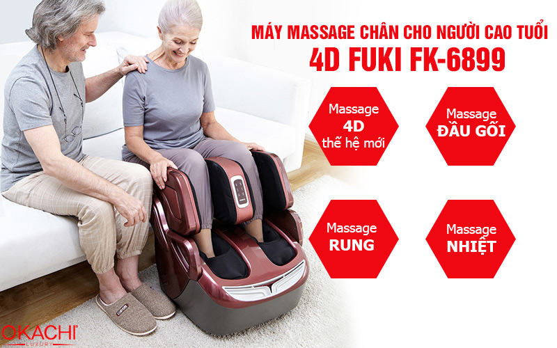 Máy massage chân cho người cao tuổi 4D Fuki FK-6899