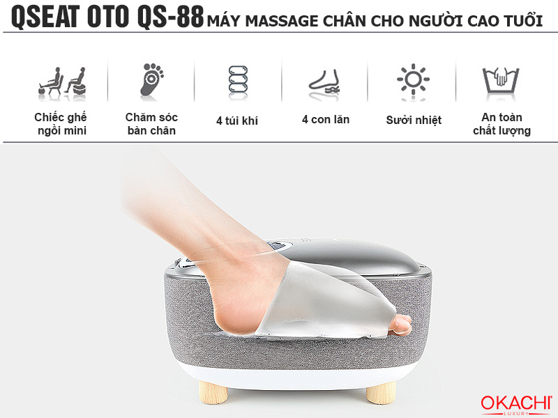 Máy massage chân cho người cao tuổi QSeat OTO QS-88