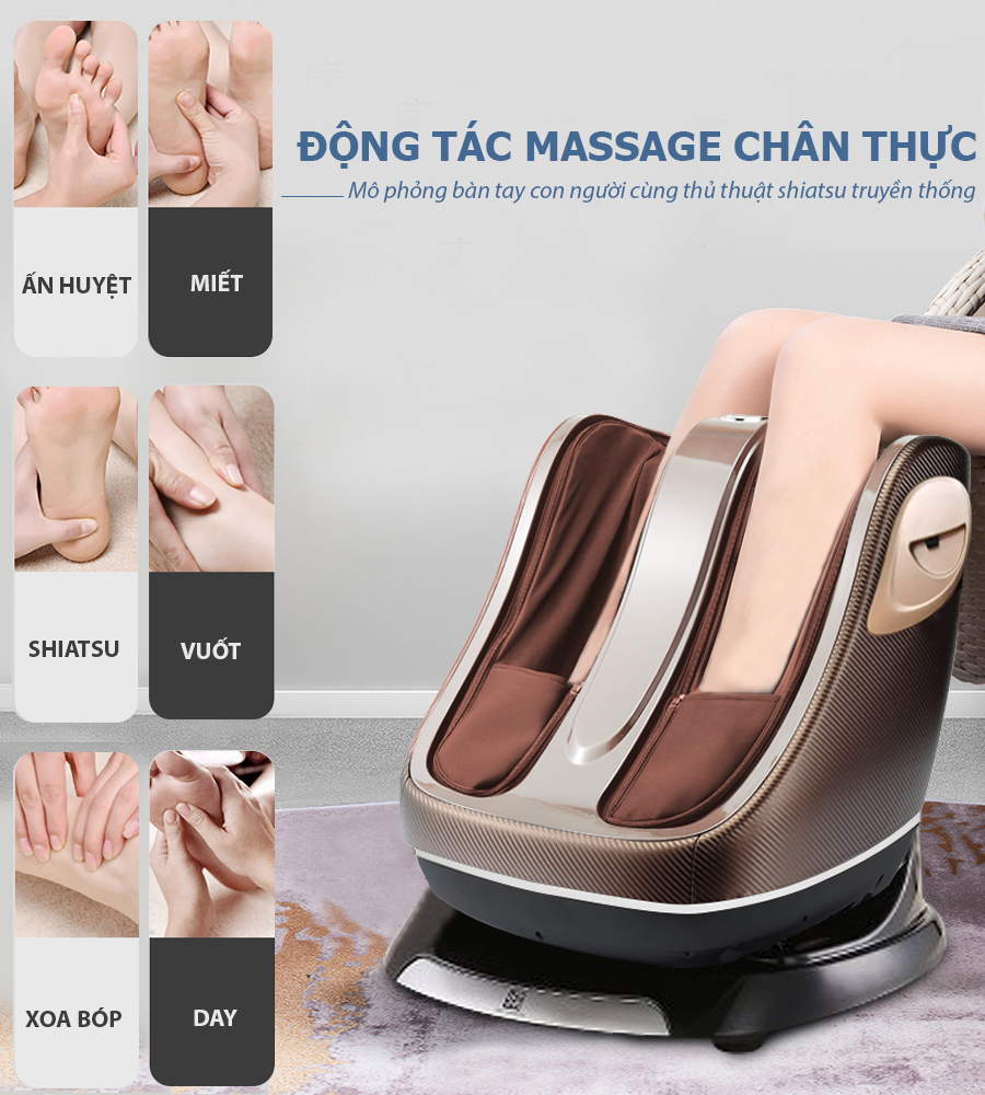 Động tác massage chân thực