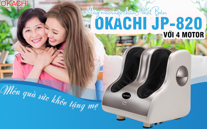 Máy massage chân hồng ngoại Fuki Nhật Bản FK-6811 màu đỏ