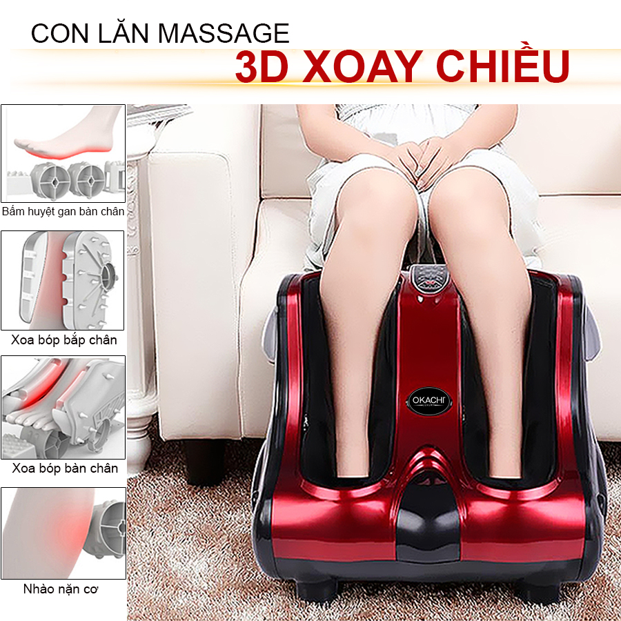 Máy massage chân hồng ngoại 3D OKACHI JP- 810 (4 motor)