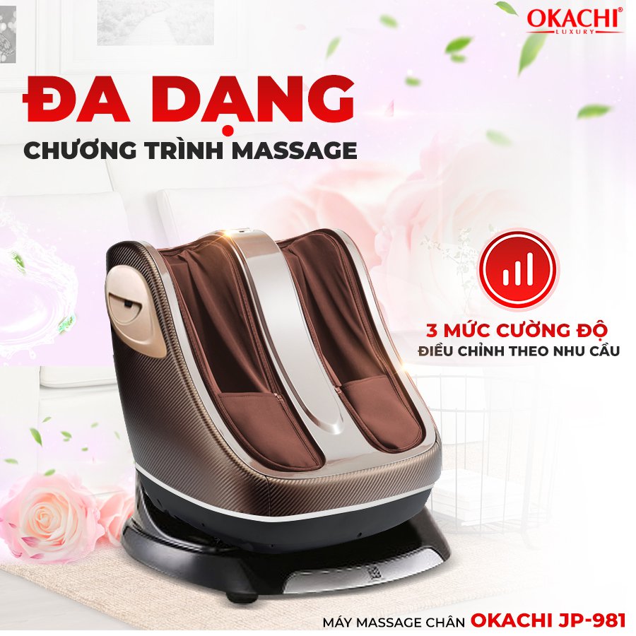 Máy Massage Chân Chuyên Sâu 4D OKACHI JP-981 (Cao cấp)