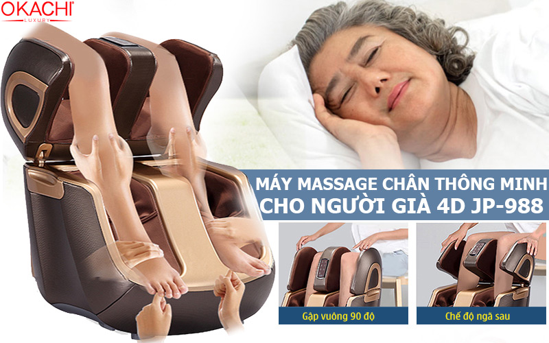 Máy massage chân thông minh cho người già 4D JP-988