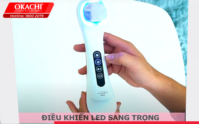 Máy massage mặt cầm tay mini OTO Energia EG-700 màu gold