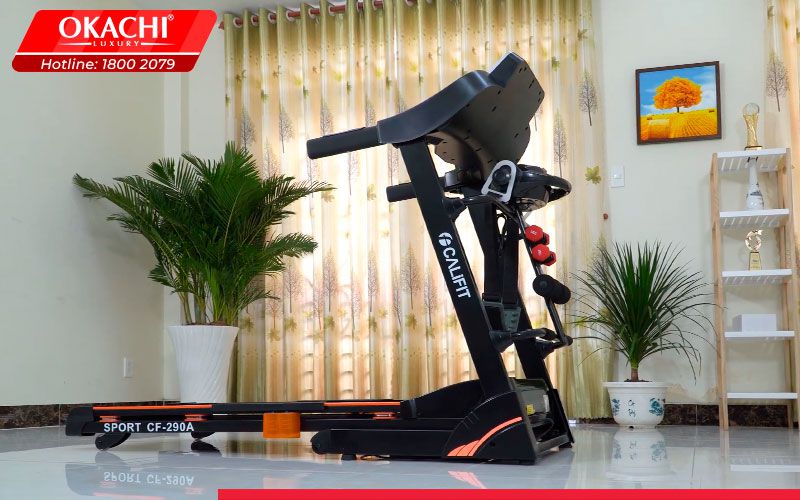 Mua máy tập thể dục chạy bộ điện gia đình cao cấp Califit tại Okachi Luxury