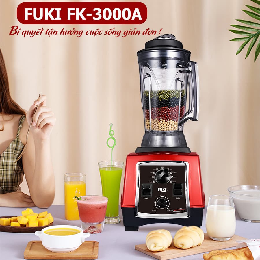 Máy xay sinh tố công nghiệp Fuki 3000W - Hẹn giờ (FK-3000A)