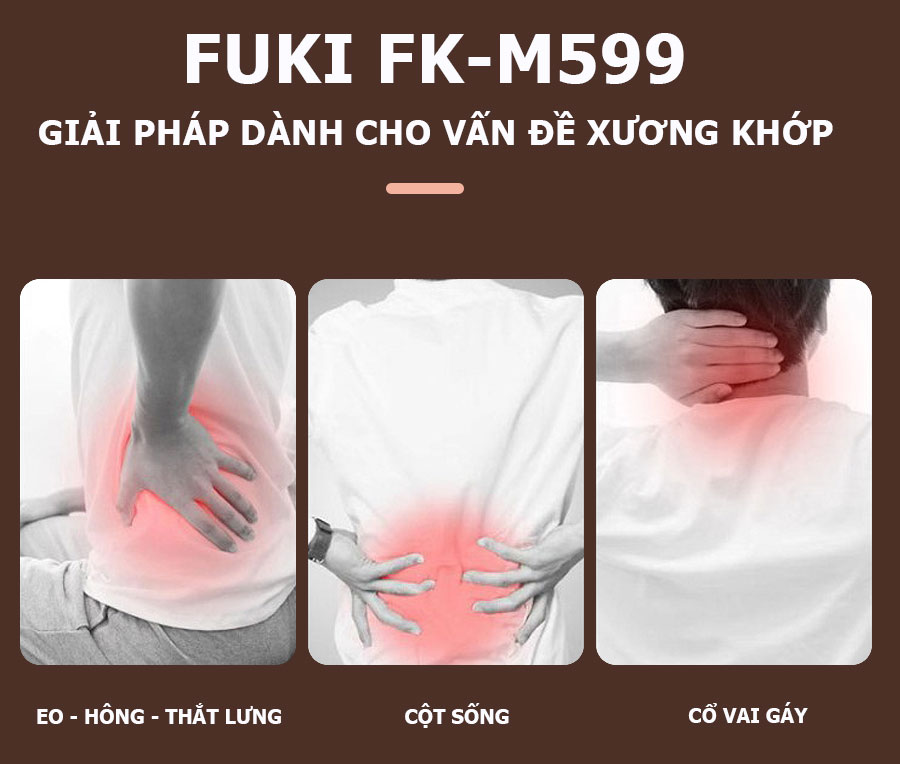 Nệm massage toàn thân Fuki Japan FK-M599 (thế hệ mới)