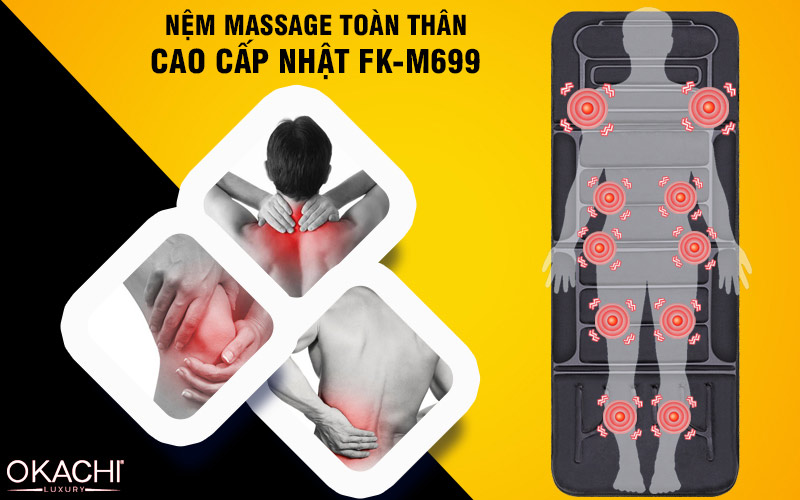 Nệm massage toàn thân cao cấp Nhật FK-M699