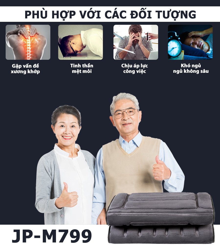 nệm massage phù hợp với mọi đối tượng