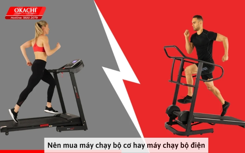 Nên mua máy chạy bộ cơ hay máy chạy bộ điện